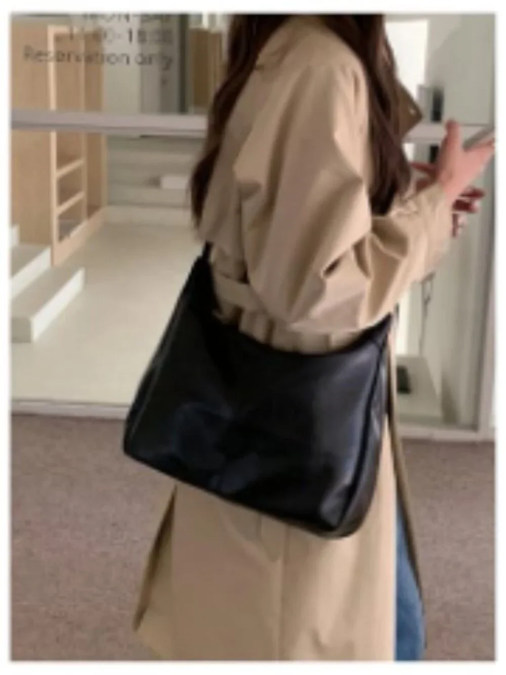 Crossbody Bag Women Faux Leather Hobo Zipper